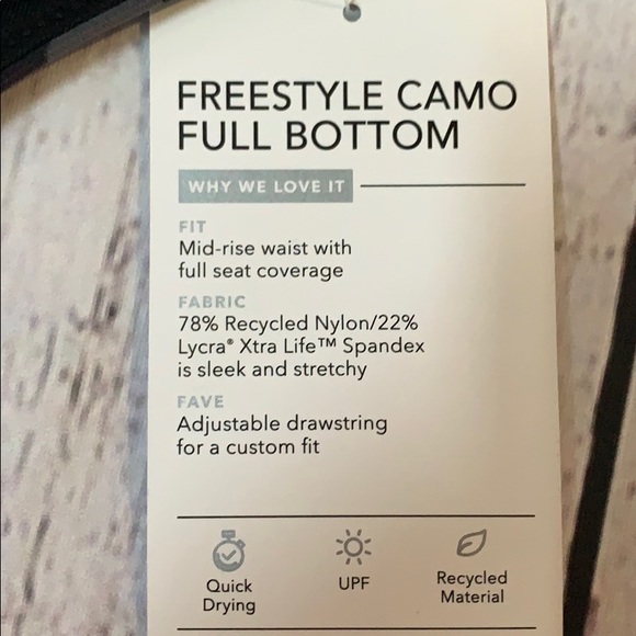 Athleta Freestyle Camo Full Swim Bottom - Picture 7 of 8